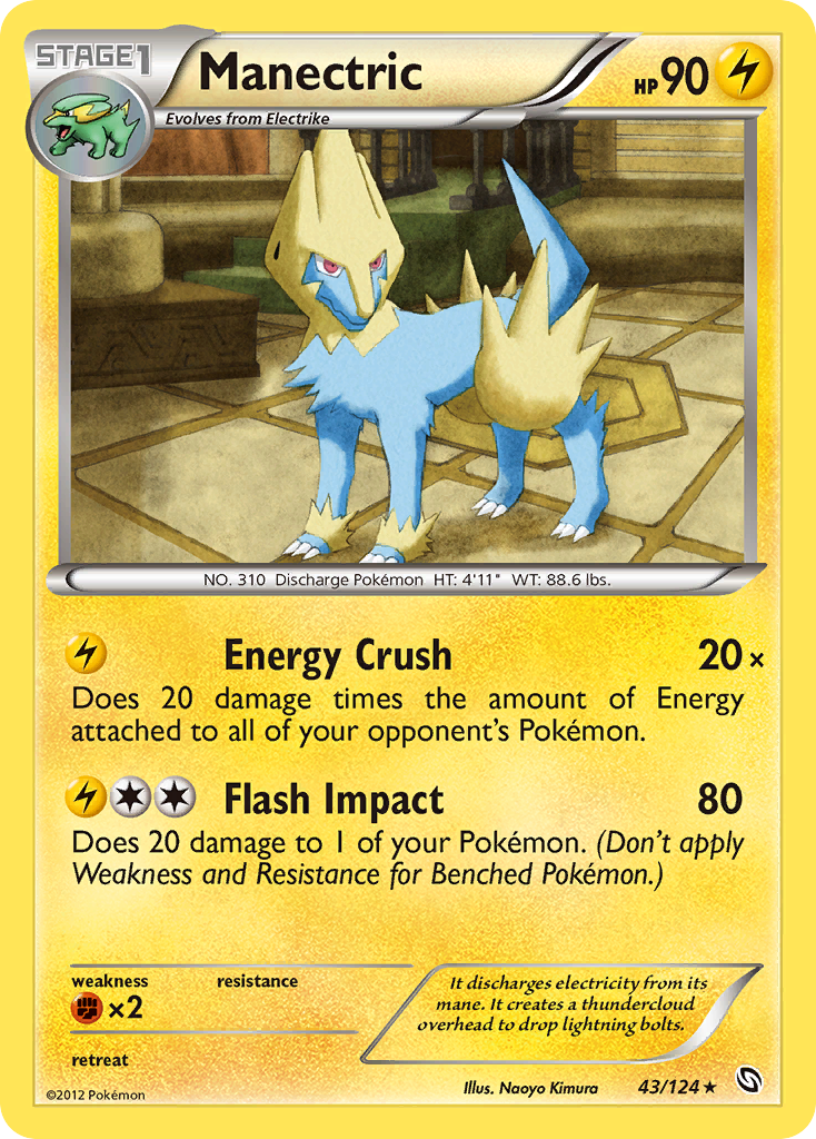 Manectric (43/124) [Black & White: Dragons Exalted] | Game Haven TX