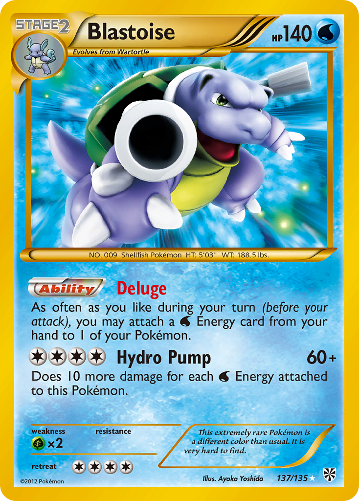 Blastoise (137/135) [Black & White: Plasma Storm] | Game Haven TX