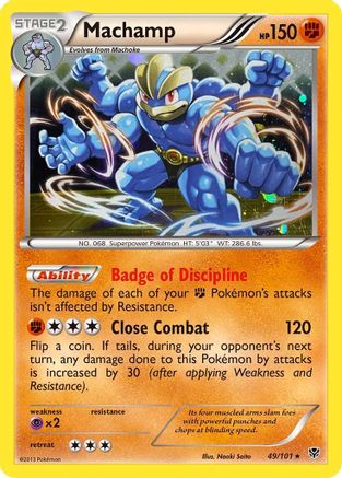 Machamp (49/101) (Cosmos Holo) [Black & White: Plasma Blast] | Game Haven TX