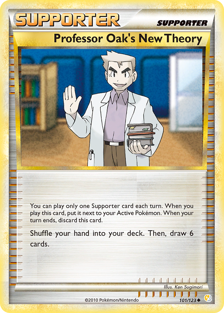 Professor Oak's New Theory (101/123) [HeartGold & SoulSilver: Base Set] | Game Haven TX