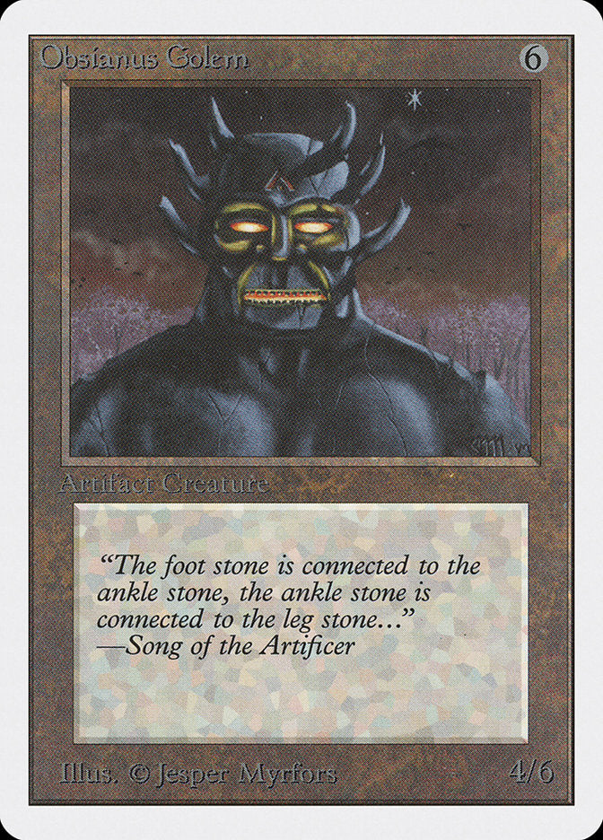 Obsianus Golem [Unlimited Edition] | Game Haven TX