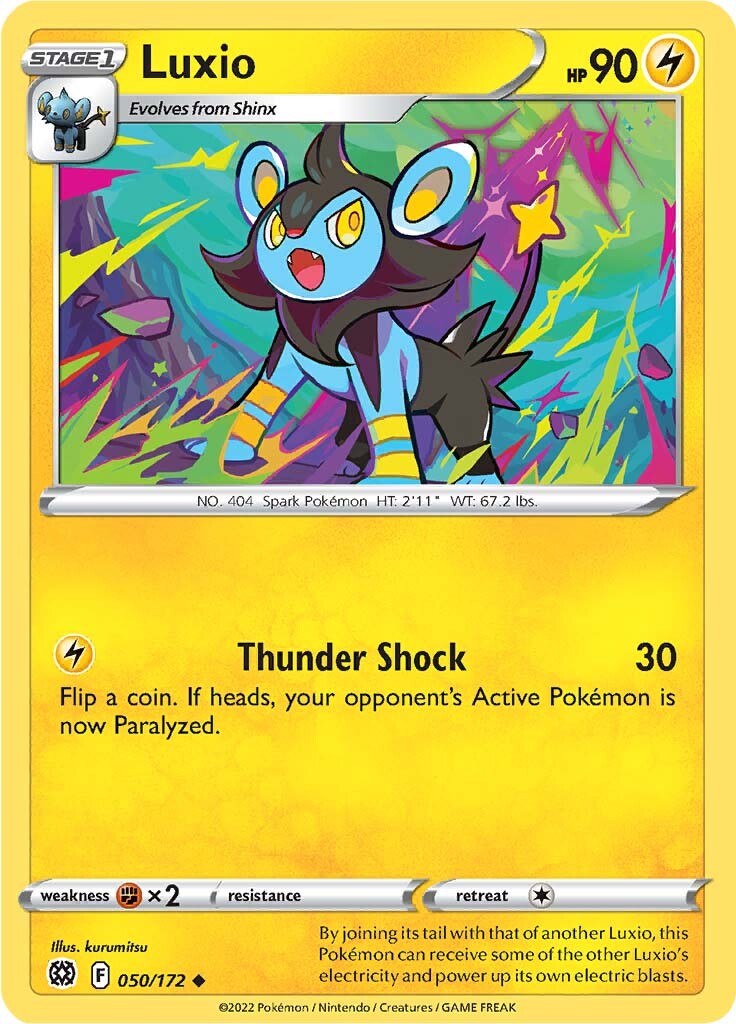 Luxio (050/172) [Sword & Shield: Brilliant Stars] | Game Haven TX