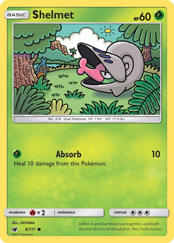 Shelmet (8/111) [Sun & Moon: Crimson Invasion] | Game Haven TX