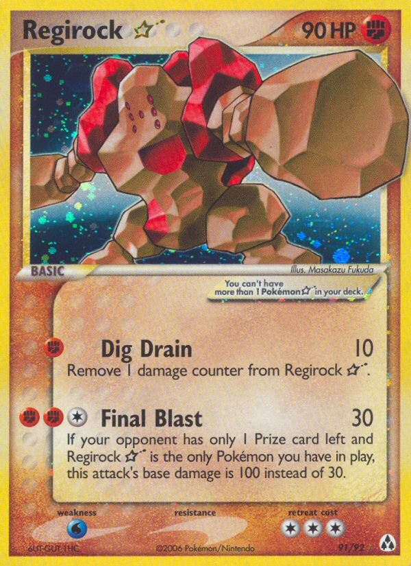 Regirock Star (91/92) [EX: Legend Maker] | Game Haven TX