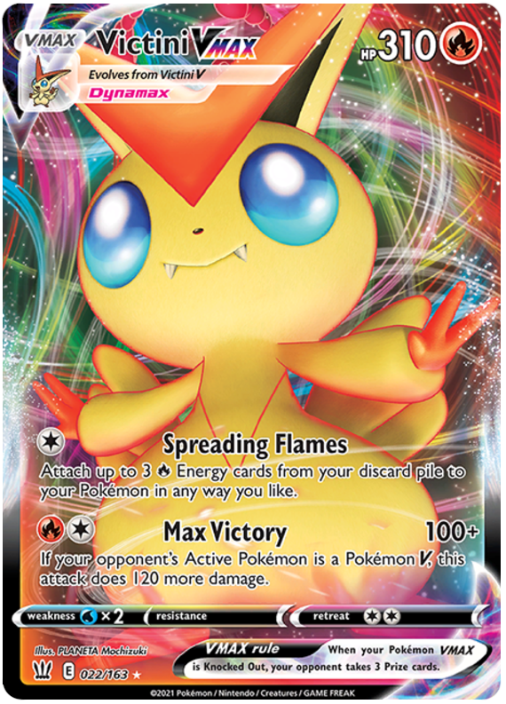 Victini VMAX (022/163) [Sword & Shield: Battle Styles] | Game Haven TX