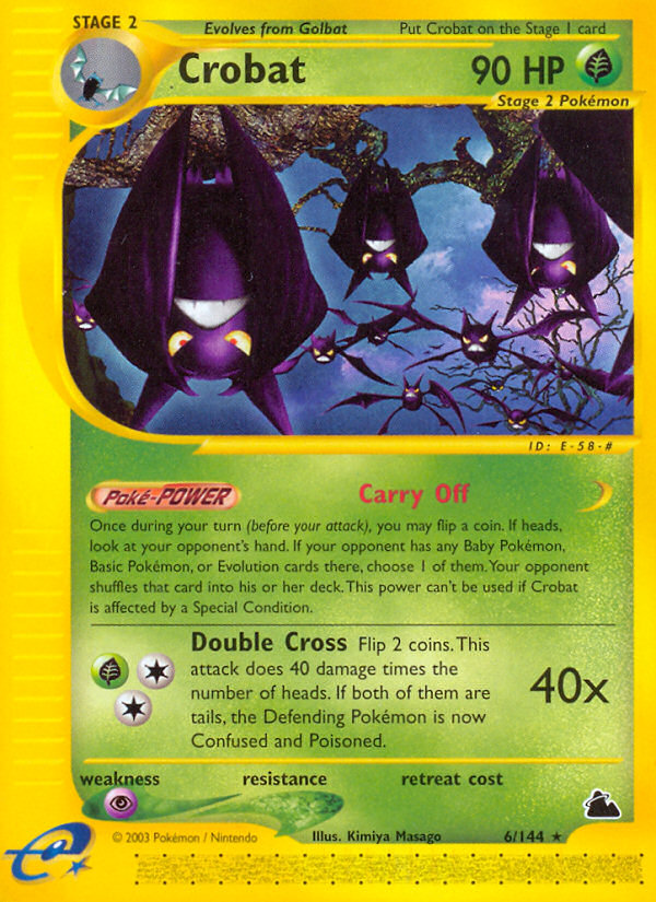 Crobat (6/144) [Skyridge] | Game Haven TX