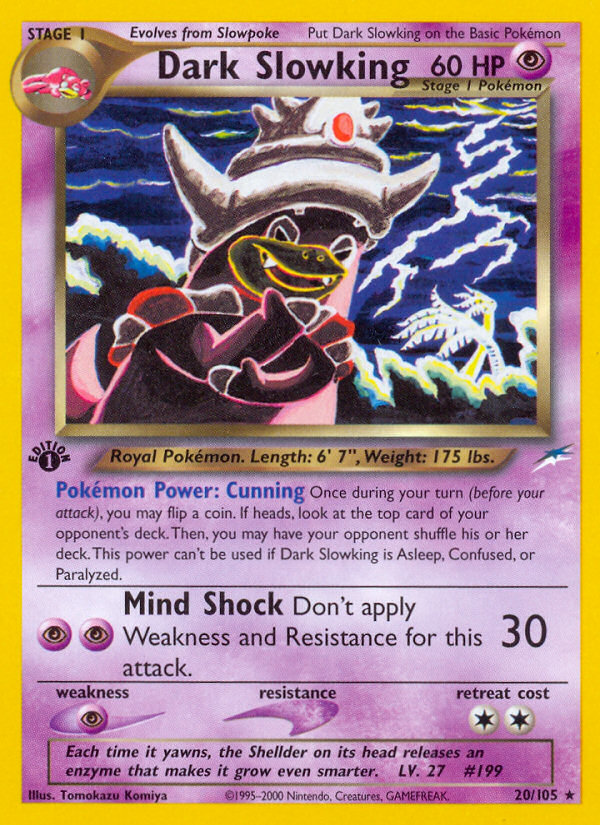 Dark Slowking (20/105) [Neo Destiny 1st Edition] | Game Haven TX