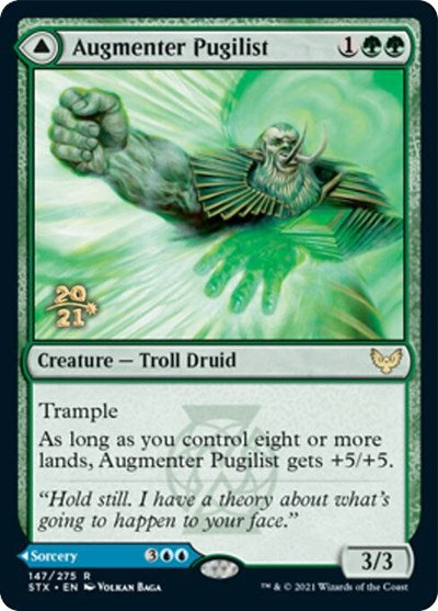 Augmenter Pugilist // Echoing Equation (Prerelease) [Strixhaven: School of Mages Prerelease Promos] | Game Haven TX