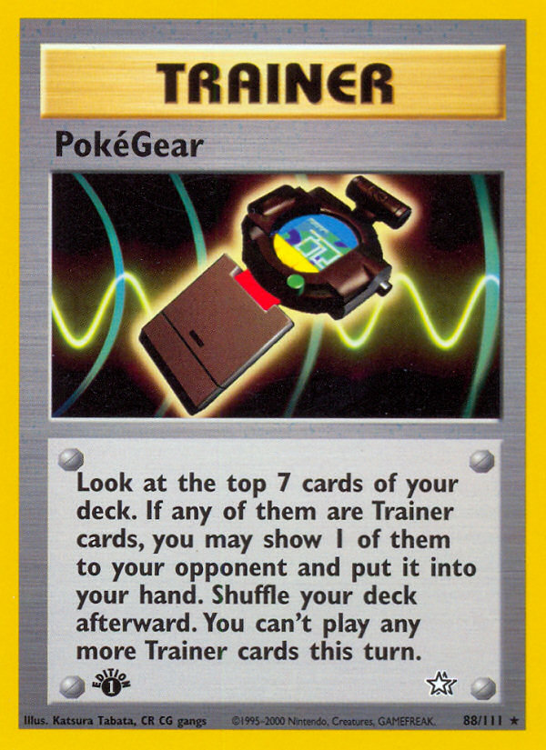 PokeGear (88/111) [Neo Genesis 1st Edition] | Game Haven TX