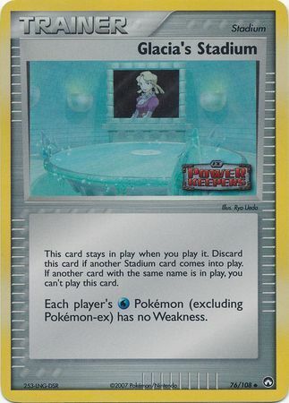 Glacia's Stadium (76/108) (Stamped) [EX: Power Keepers] | Game Haven TX