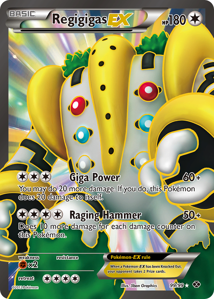Regigigas EX (99/99) [Black & White: Next Destinies] | Game Haven TX