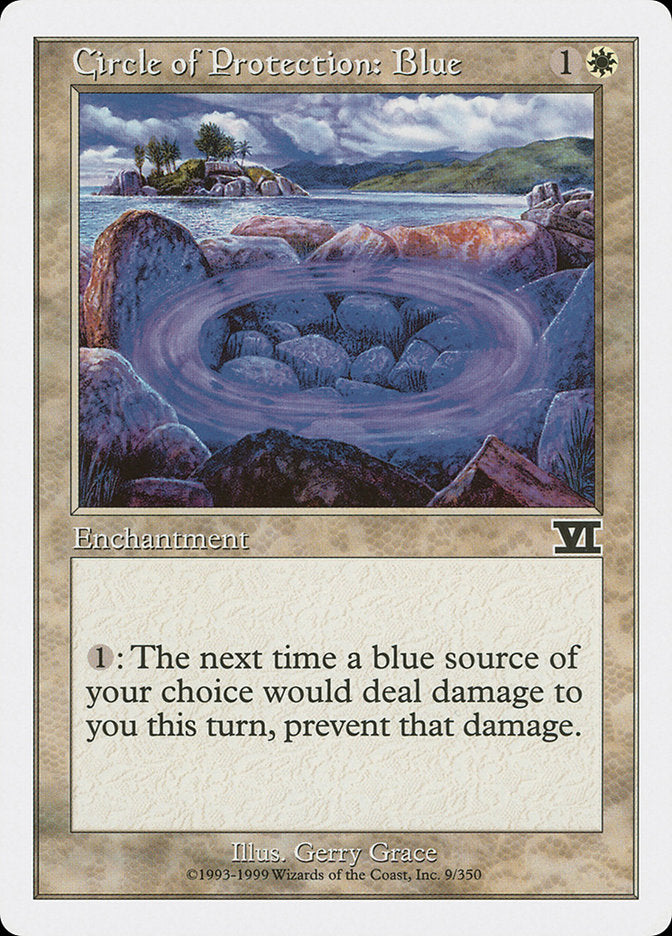 Circle of Protection: Blue [Classic Sixth Edition] | Game Haven TX