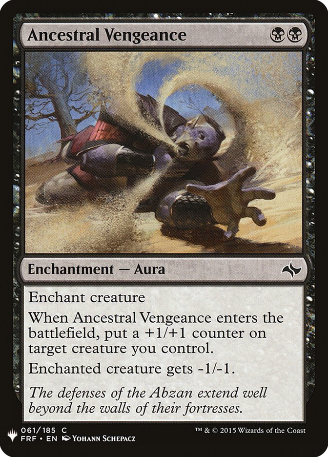 Ancestral Vengeance [Mystery Booster] | Game Haven TX