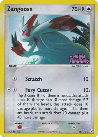 Zangoose (34/110) (Stamped) [EX: Holon Phantoms] | Game Haven TX