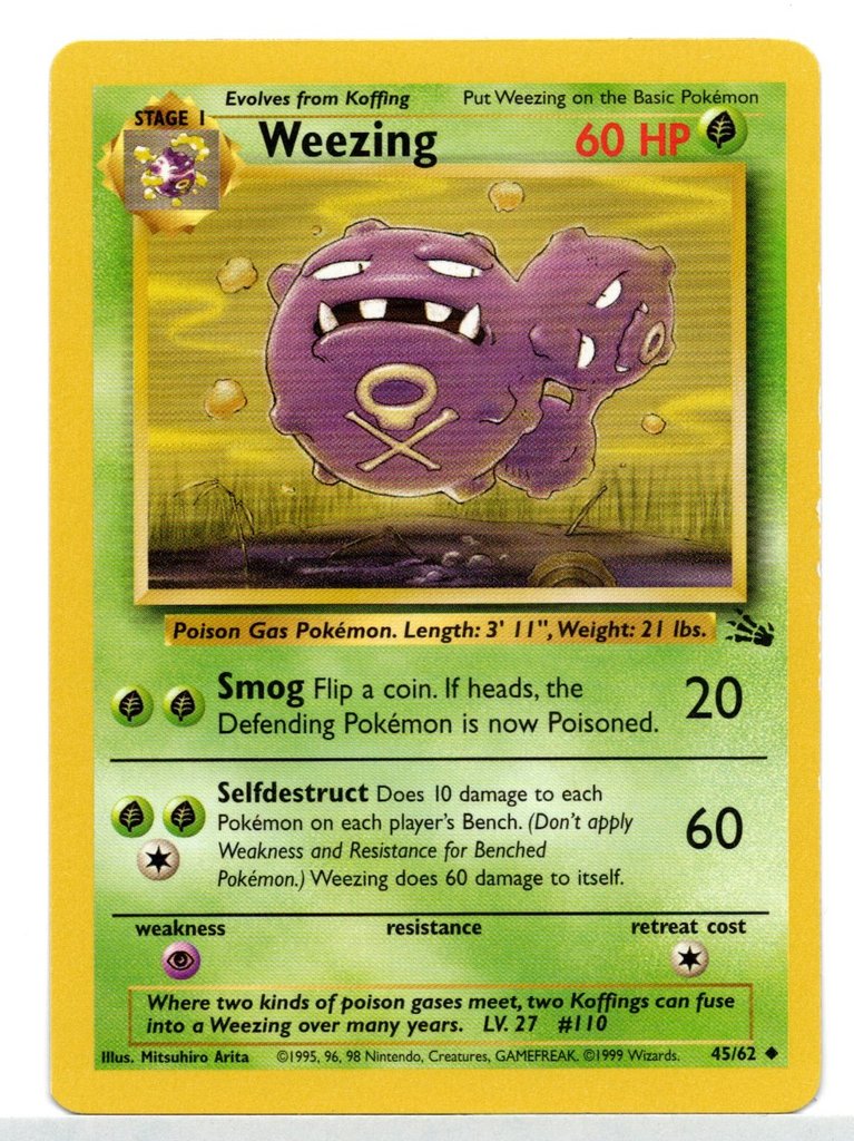Weezing (45/62) [Fossil Unlimited] | Game Haven TX
