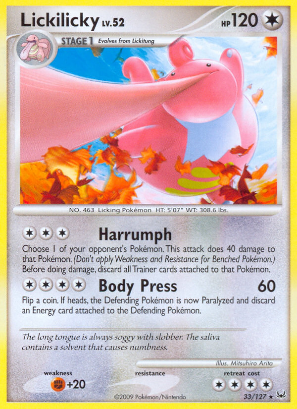 Lickilicky (33/127) [Platinum: Base Set] | Game Haven TX