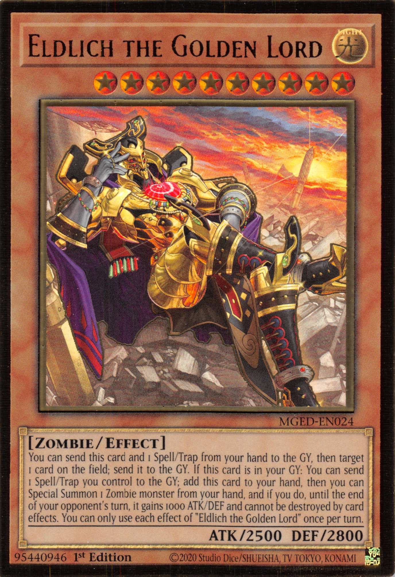 Eldlich the Golden Lord (Alternate Art) [MGED-EN024] Gold Rare | Game Haven TX