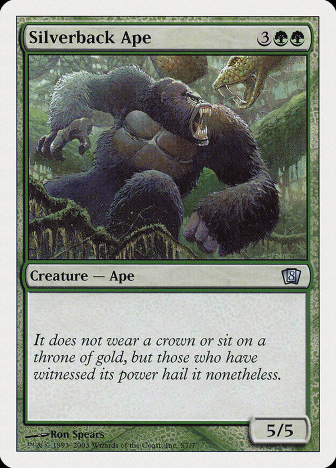 Silverback Ape [Eighth Edition] | Game Haven TX