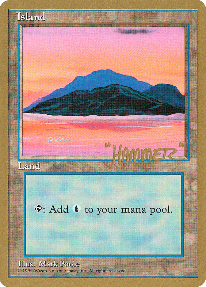 Island (shr369) (Shawn "Hammer" Regnier) [Pro Tour Collector Set] | Game Haven TX