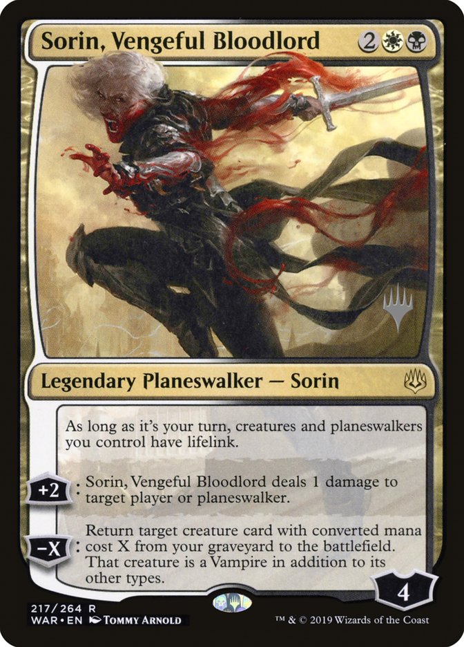 Sorin, Vengeful Bloodlord [War of the Spark Promos] | Game Haven TX