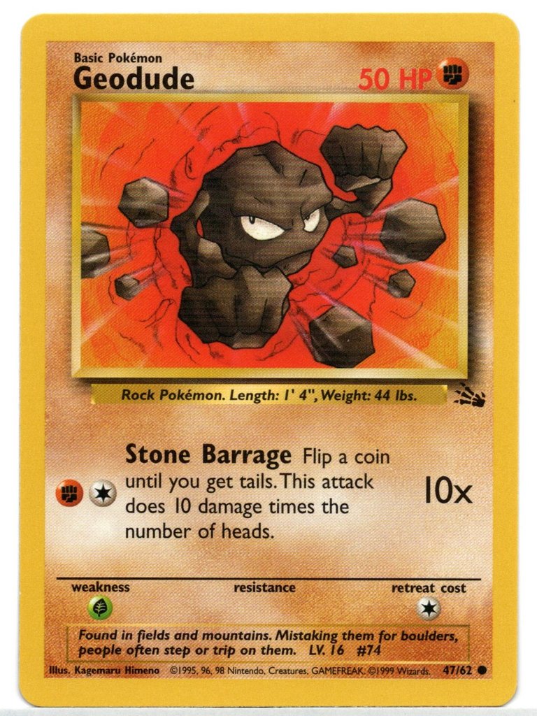 Geodude (47/62) [Fossil Unlimited] | Game Haven TX