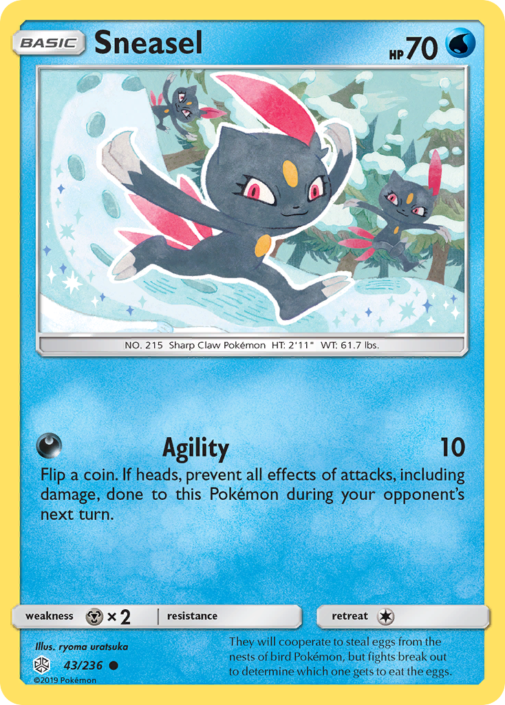 Sneasel (43/236) [Sun & Moon: Cosmic Eclipse] | Game Haven TX