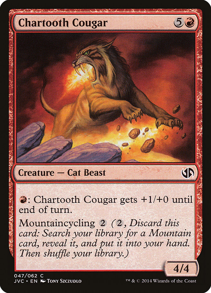 Chartooth Cougar [Duel Decks Anthology: Jace vs. Chandra] | Game Haven TX