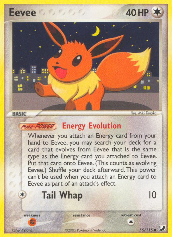 Eevee (55/115) [EX: Unseen Forces] | Game Haven TX