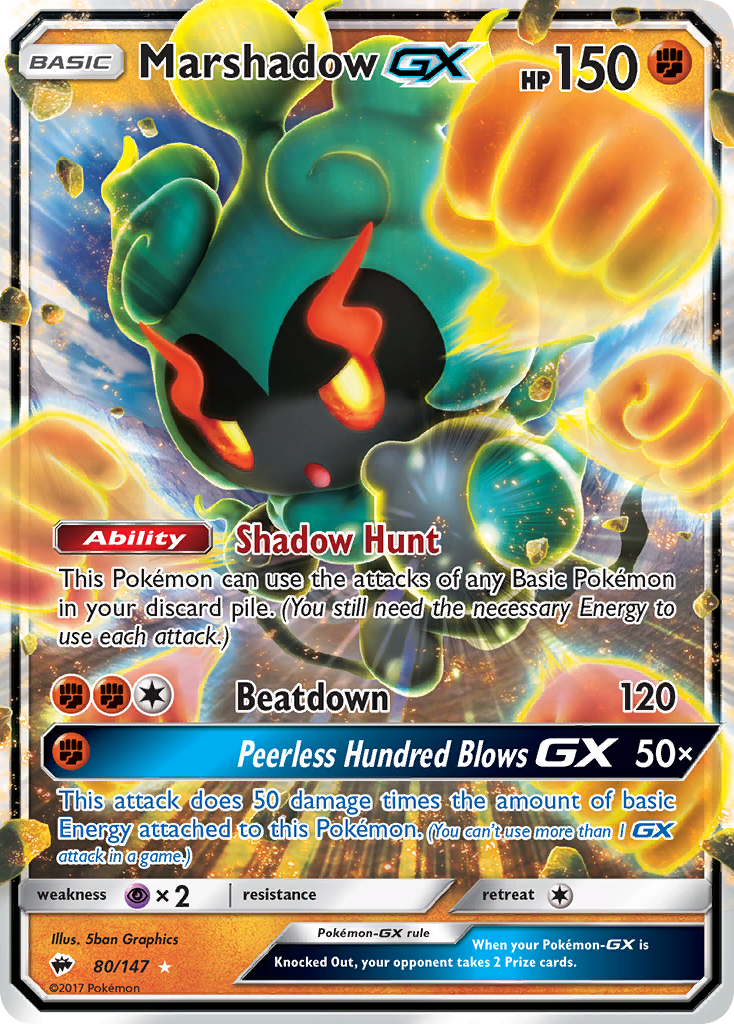 Marshadow GX (80/147) [Sun & Moon: Burning Shadows] | Game Haven TX