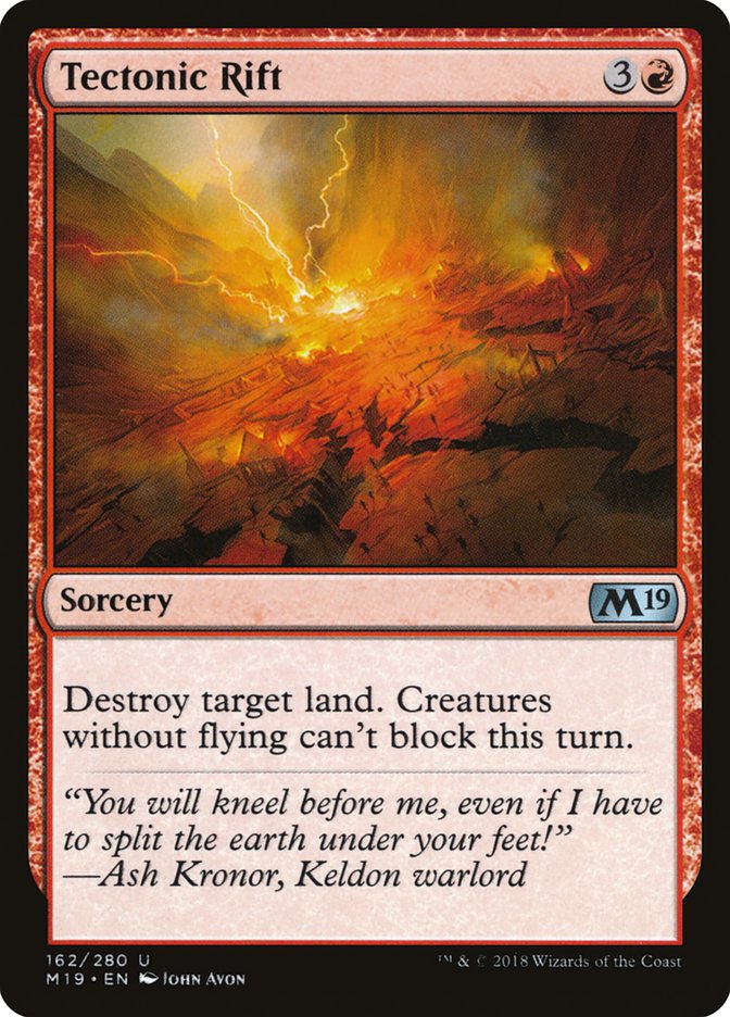 Tectonic Rift [Core Set 2019] | Game Haven TX
