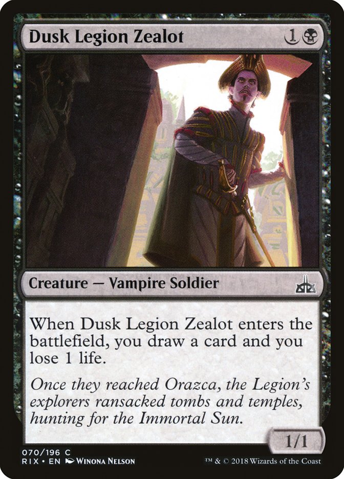 Dusk Legion Zealot [Rivals of Ixalan] | Game Haven TX