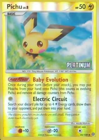 Pichu (45/100) [Burger King Promos: 2009 Collection] | Game Haven TX