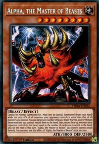 Alpha, the Master of Beasts [PHRA-EN023] Secret Rare | Game Haven TX