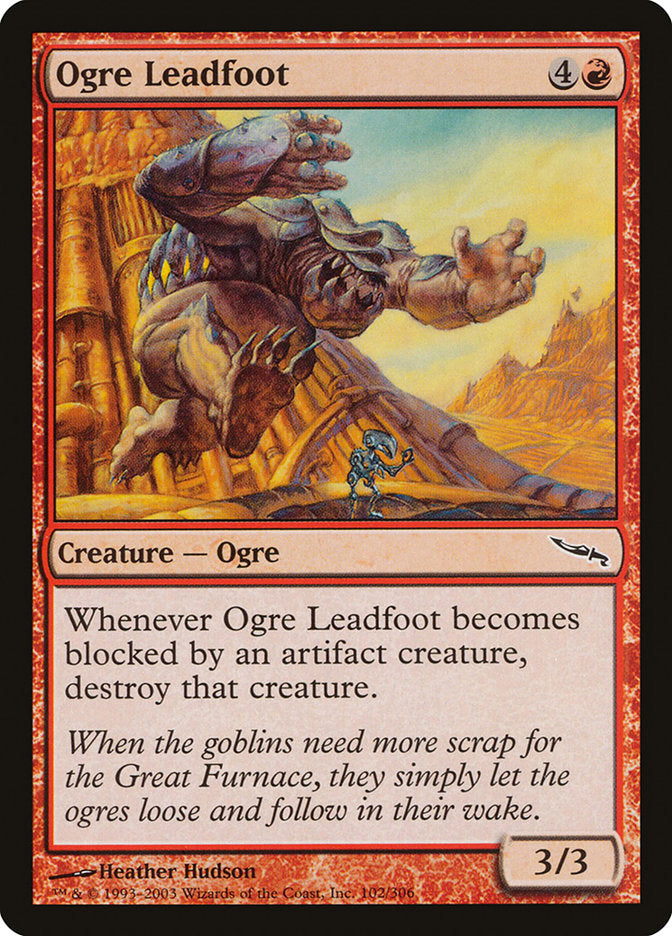 Ogre Leadfoot [Mirrodin] | Game Haven TX