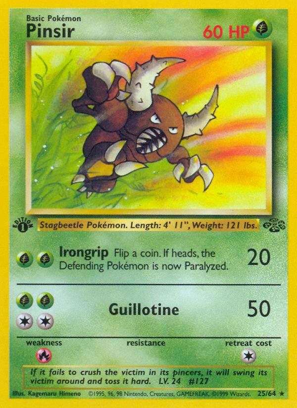 Pinsir (25/64) [Jungle 1st Edition] | Game Haven TX