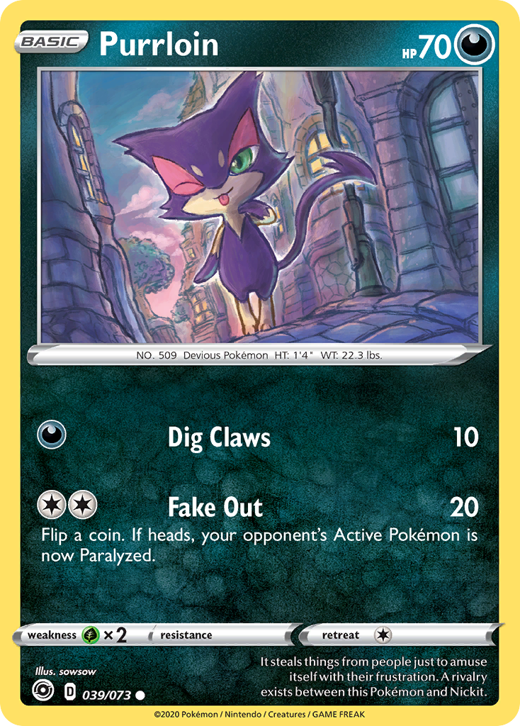 Purrloin (039/073) [Sword & Shield: Champion's Path] | Game Haven TX