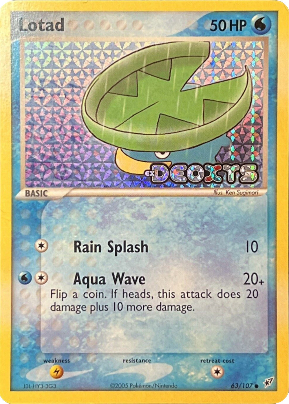 Lotad (63/107) (Stamped) [EX: Deoxys] | Game Haven TX