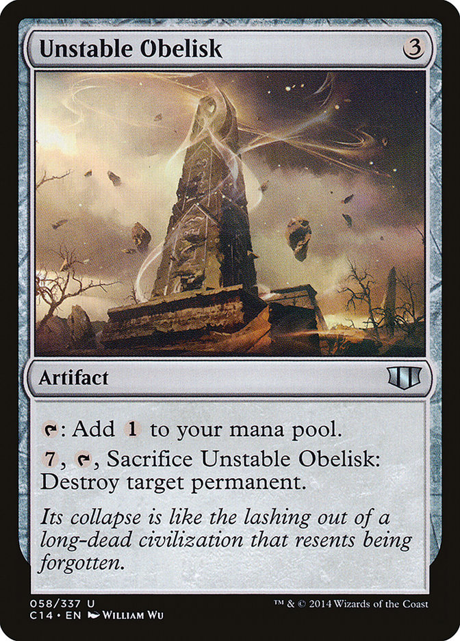 Unstable Obelisk [Commander 2014] | Game Haven TX