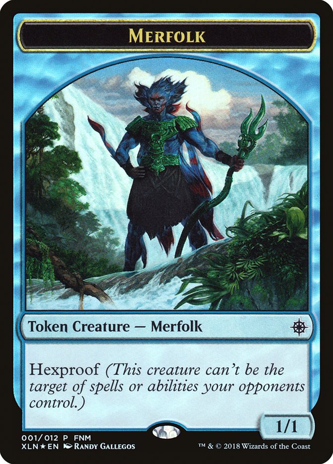 Merfolk // Treasure (001) Token [Friday Night Magic 2018] | Game Haven TX