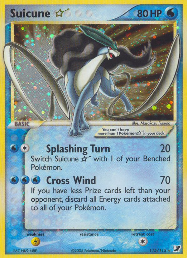 Suicune Star (115/115) [EX: Unseen Forces] | Game Haven TX
