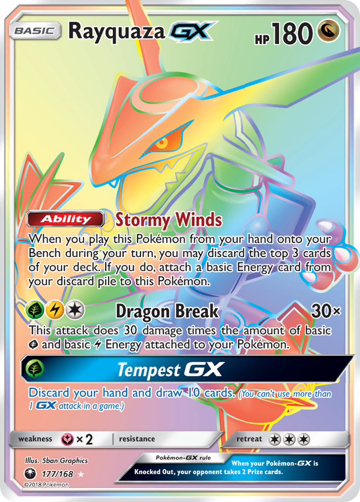 Rayquaza GX (177/168) [Sun & Moon: Celestial Storm] | Game Haven TX