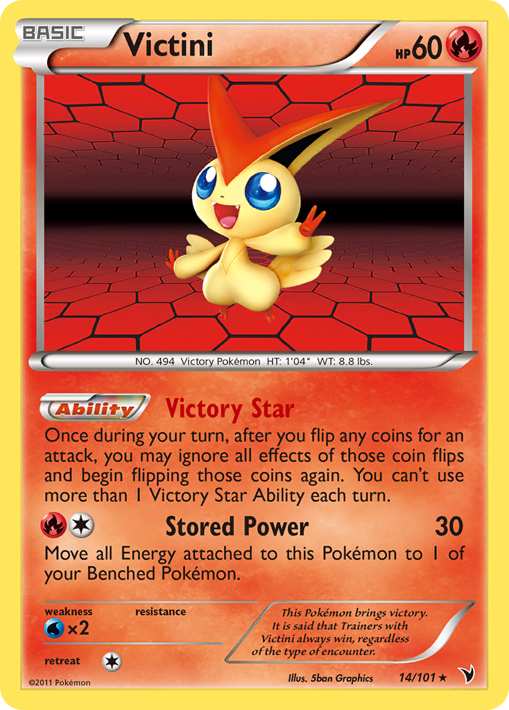 Victini (14/101) [Black & White: Noble Victories] | Game Haven TX