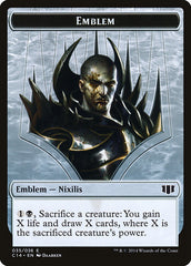 Ob Nixilis of the Black Oath Emblem // Zombie (016/036) Double-sided Token [Commander 2014 Tokens] | Game Haven TX