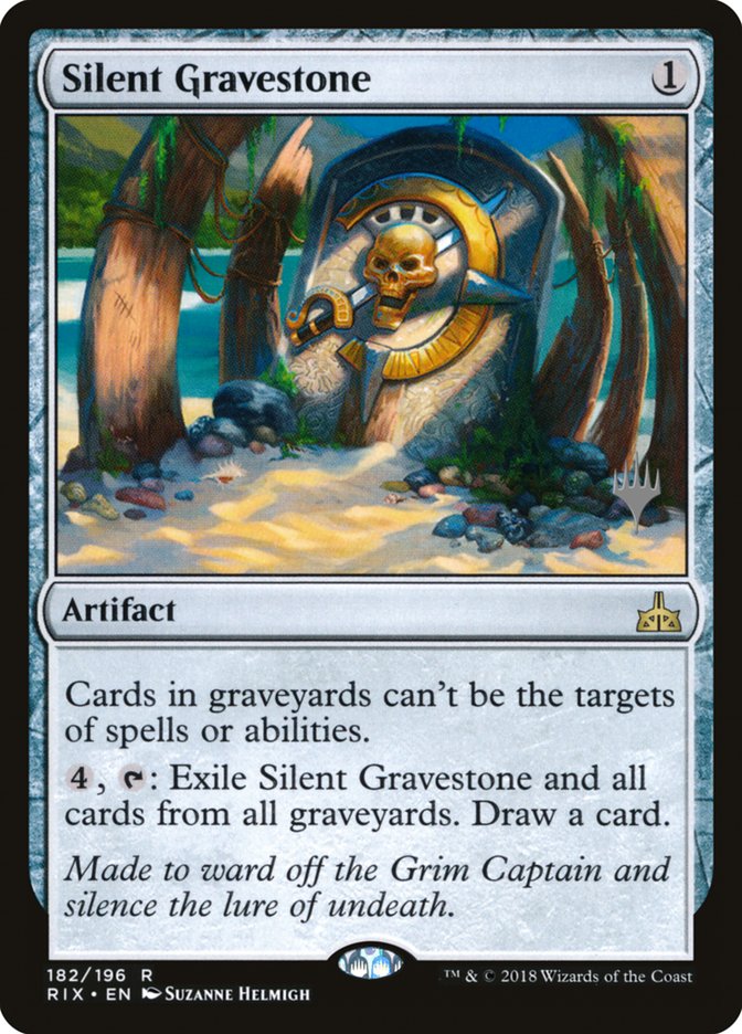 Silent Gravestone [Rivals of Ixalan Promos] | Game Haven TX