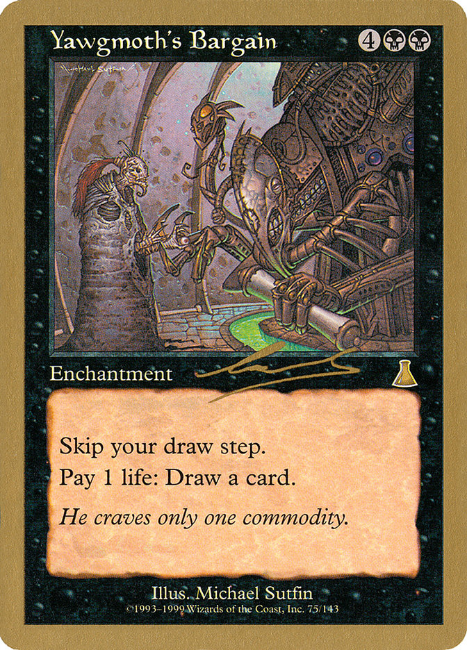 Yawgmoth's Bargain (Nicolas Labarre) [World Championship Decks 2000] | Game Haven TX