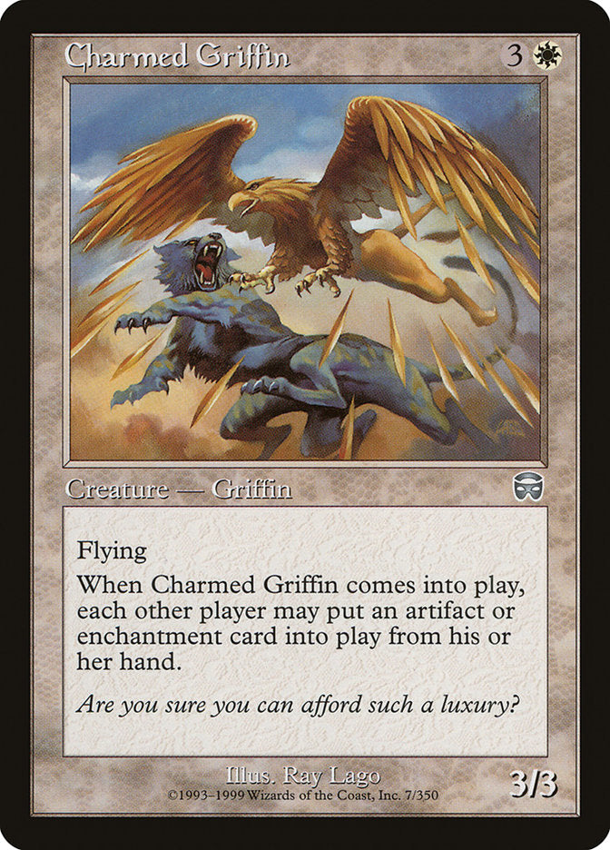 Charmed Griffin [Mercadian Masques] | Game Haven TX