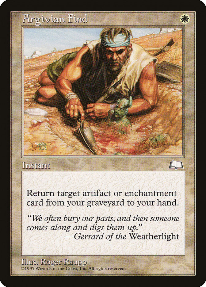Argivian Find [Weatherlight] | Game Haven TX