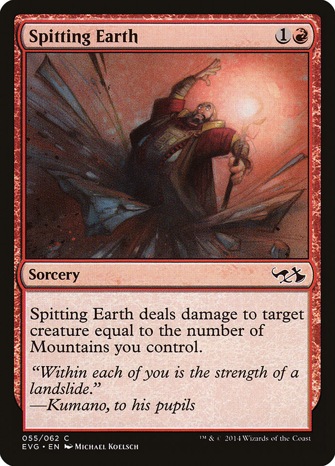 Spitting Earth [Duel Decks Anthology: Elves vs. Goblins] | Game Haven TX