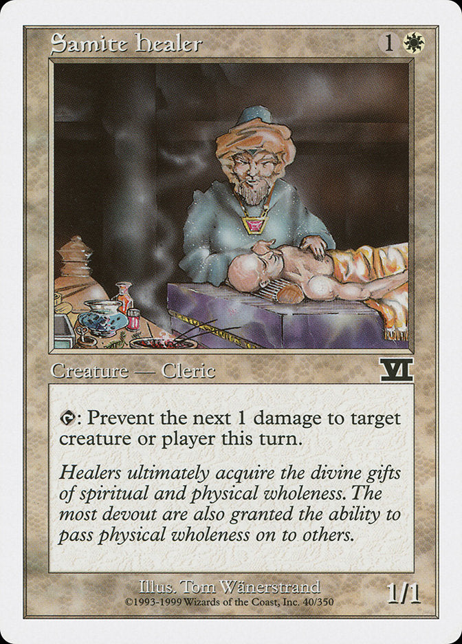 Samite Healer [Classic Sixth Edition] | Game Haven TX