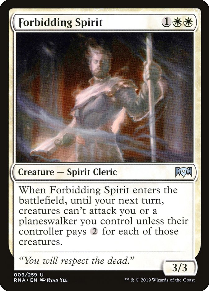 Forbidding Spirit [Ravnica Allegiance] | Game Haven TX